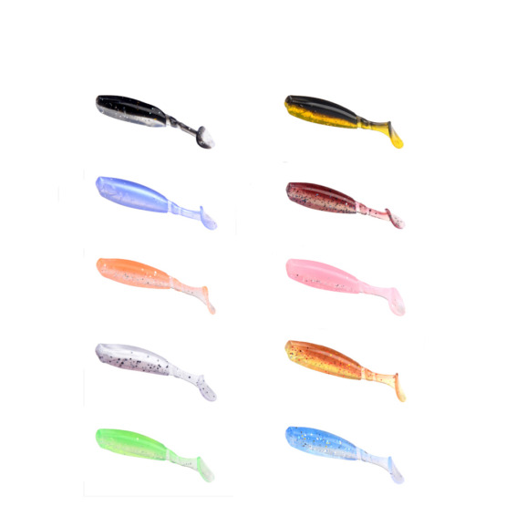 East Rain PVC Artificial Crappie Bass Bait | East Rain Fishing Tackle