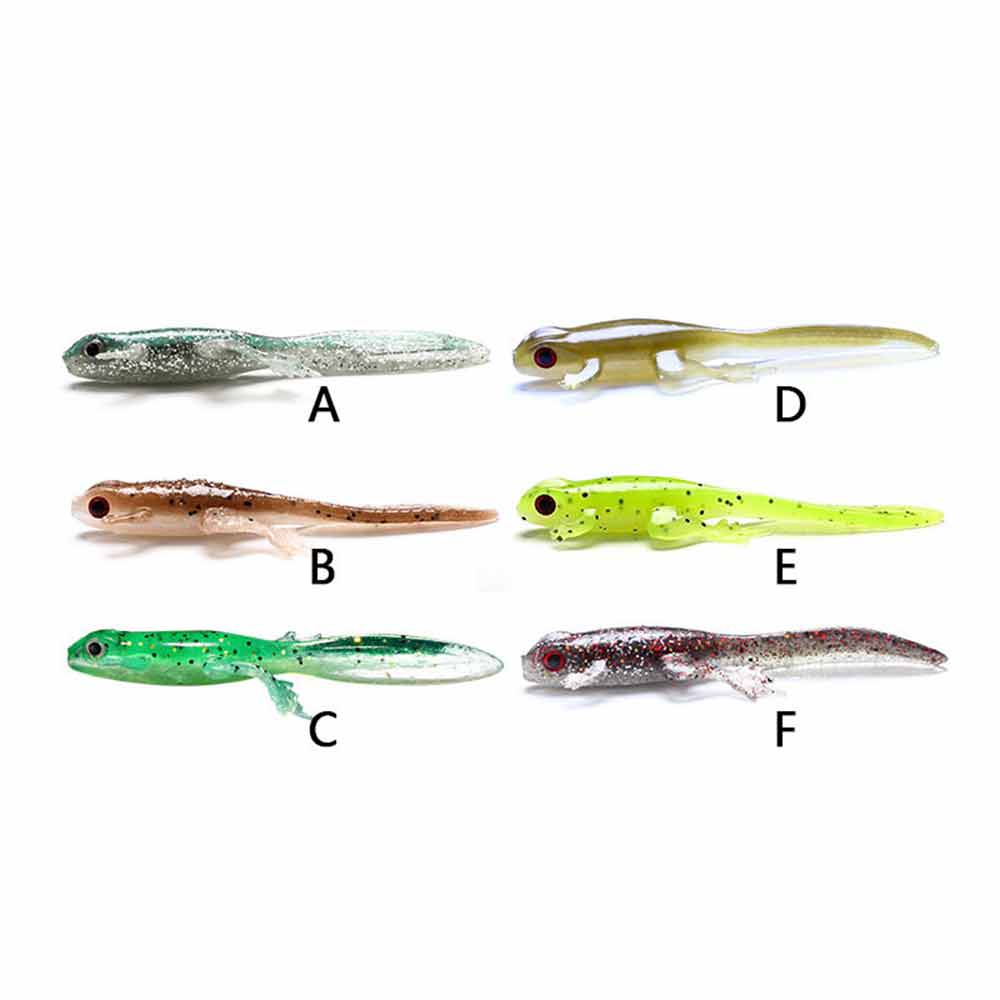 East Rain® Glitter Lizard Swimbait Salamander Soft Bait Lizard Bass Lures